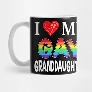 I Love My Gay Granddaughter LGBT Lesbian Proud Pride Mug